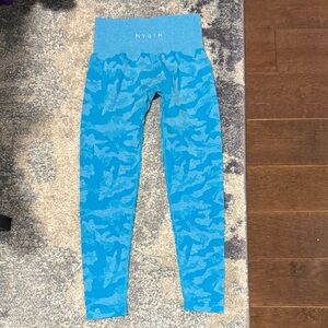 NYC Vibrant Blue Patterned Leggings